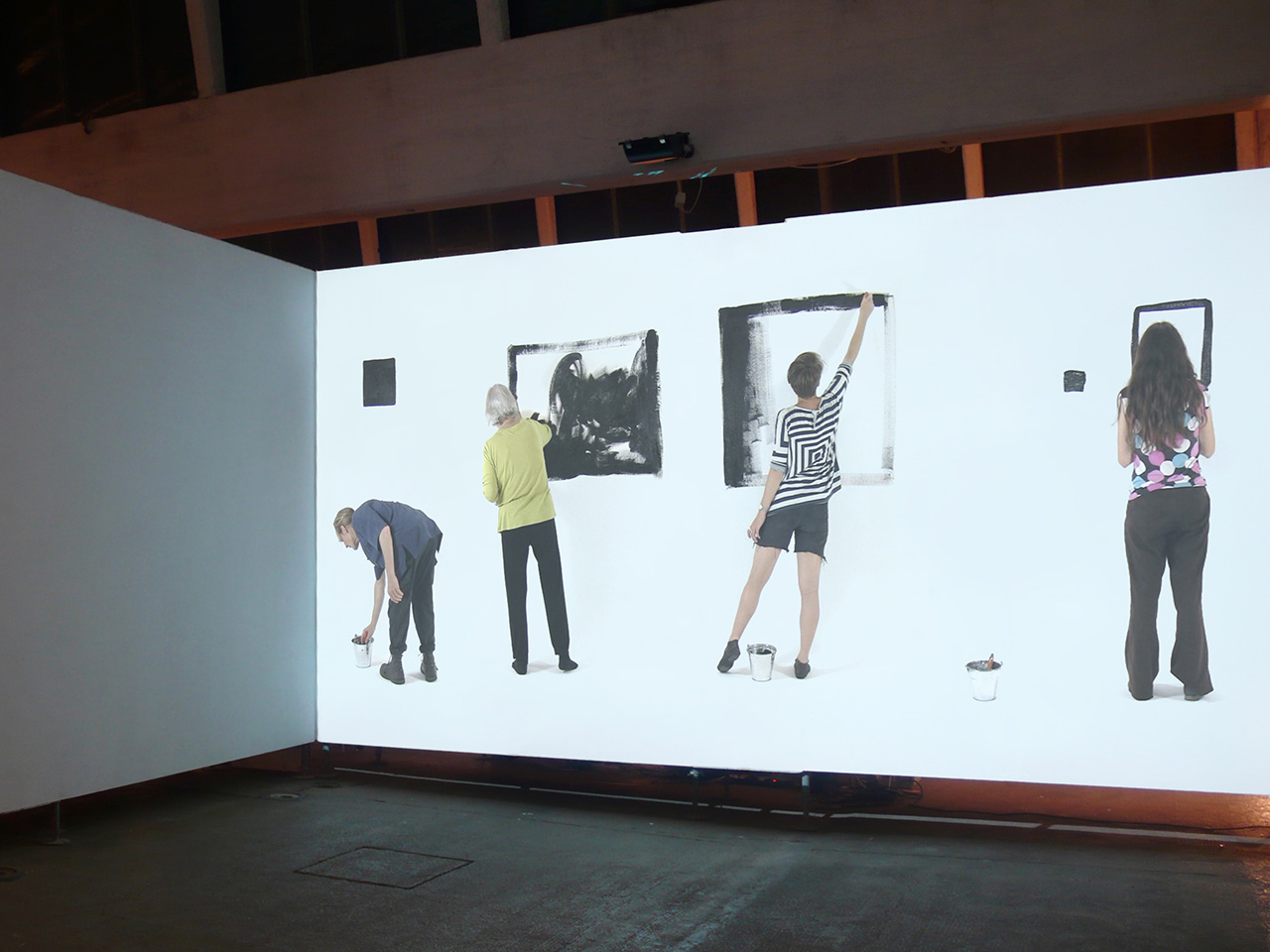 multiple black square